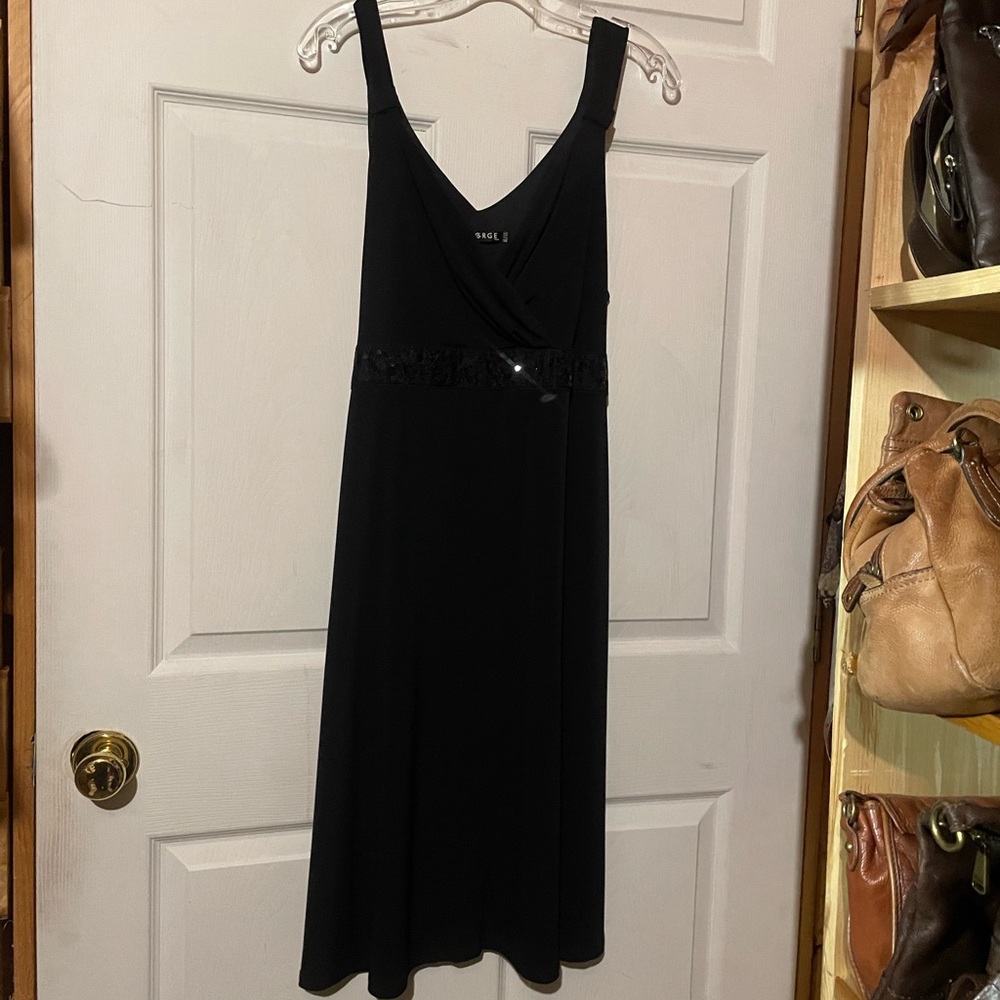 George black dress with sequins